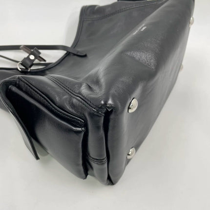 Louis Vuitton CarryAll Cargo Vibe PM Small Lambskin Leather So Black Shoulder Bag