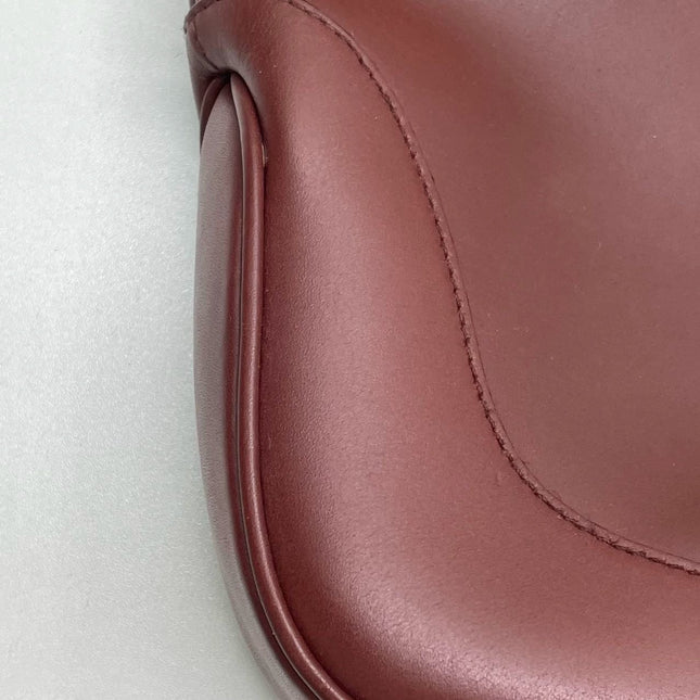 Gucci Jackie Vintage Medium Burgundy Leather Silver Hardware