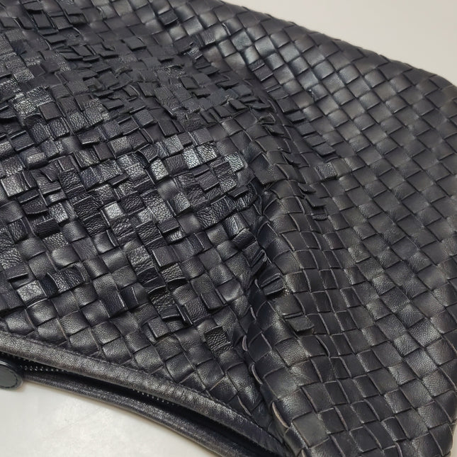 Bottega Veneta Veneta Hobo Midnight Dark Navy Intrecciato Leather Bag 40cm