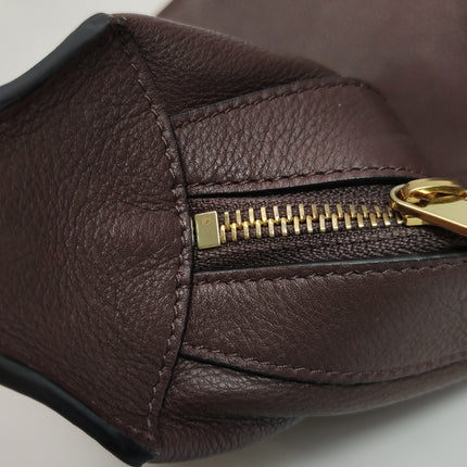 CELINE Romy Medium Hickory Brown Calfskin Leather Shoulder Bag