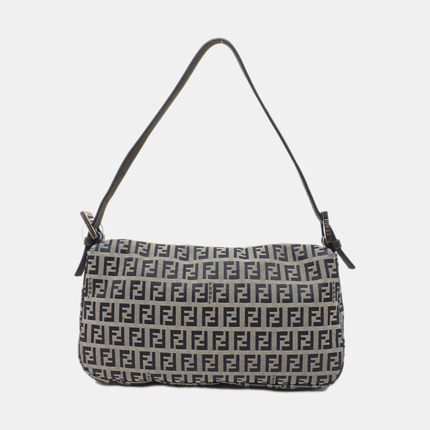 Sold Fendi Baguette Navy Zucchino Print Monogram