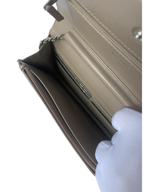 Sold Chanel Wallet on Chain WOC Beige with Silver hardware