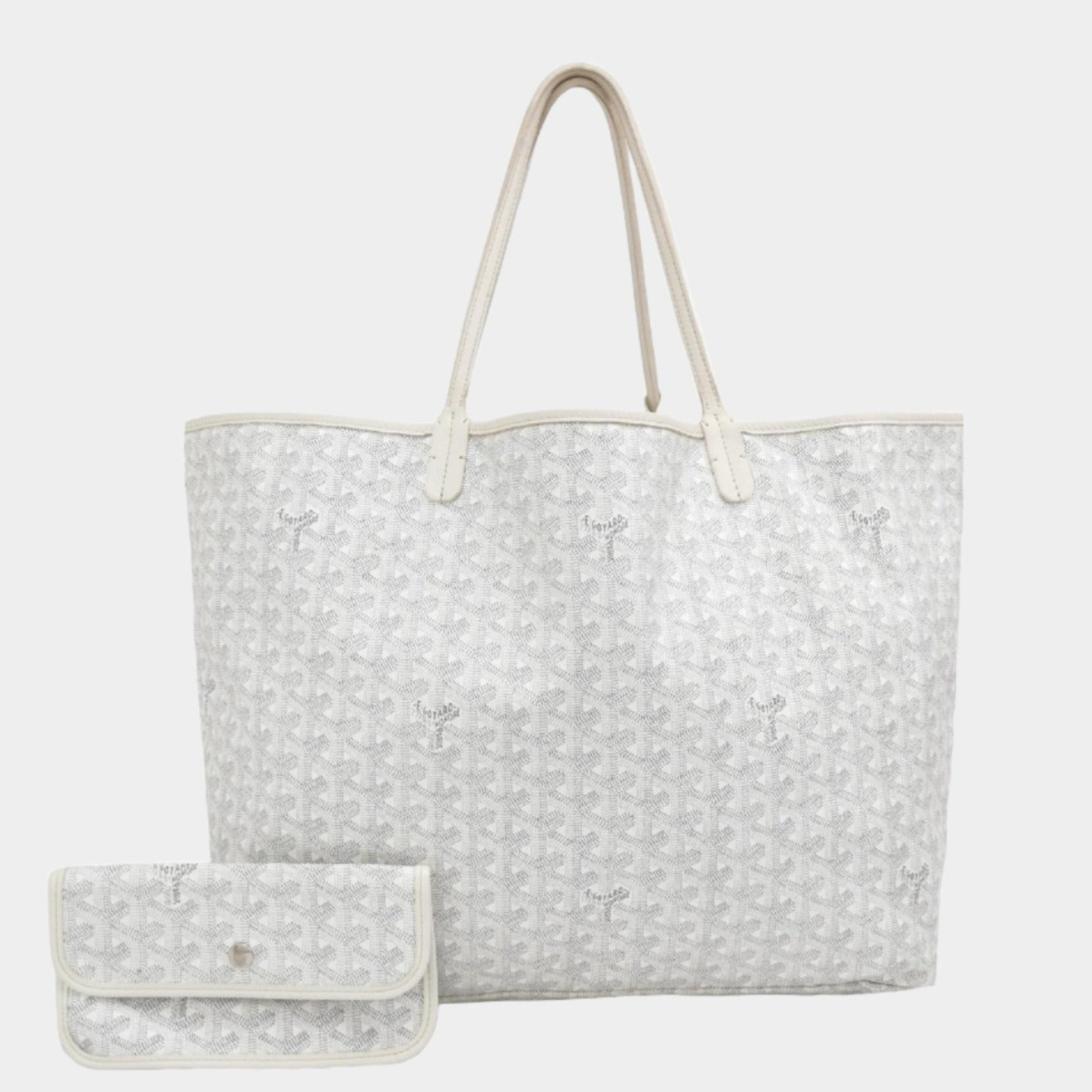 Goyard Saint Louis GM Tote Large White-Luxbags