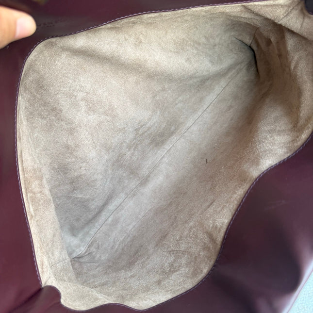 Bottega Veneta Roma Burgundy Intrecciato Nappa Leather Large 35cm