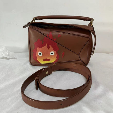 Loewe x Howl's Moving Castle Studio Ghibli Puzzle Calcifer Small Tan Caramel