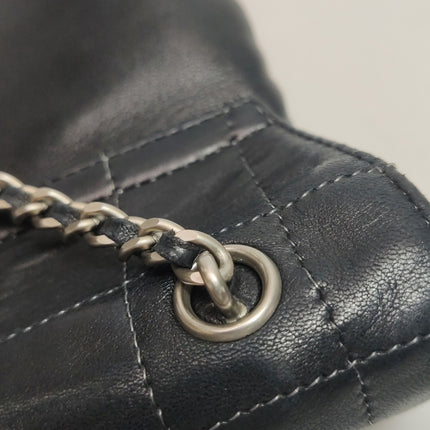 Chanel 2.55 Black Lambskin Square Stitching Shoulder Bag