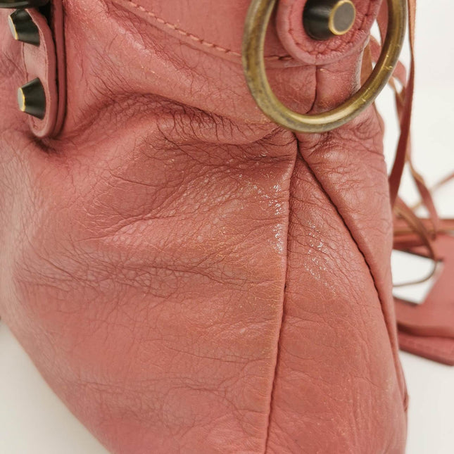 Sold Balenciaga City Bag Pink with black hardware Classic Crossbody Bag