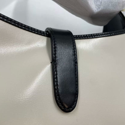 Sold Gucci Jackie 1961 Black & White Leather Bag Small