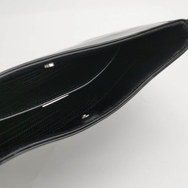 Sold Prada Cleo Black Smooth Leather Shoulder Bag