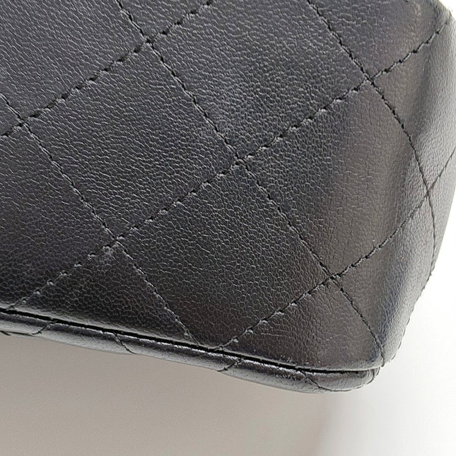 Chanel Classic Flap Mini Black Lambskin Silver Hardware