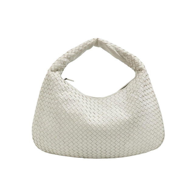 Bottega Veneta Hobo Bag Lambskin leather Milk White 48cm-Luxbags