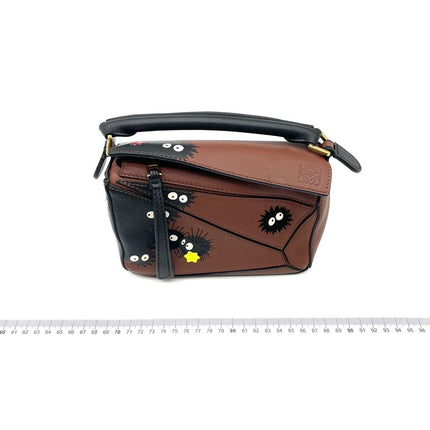 Loewe x Studio Ghibli Collection Susuwatari Mini Puzzle Brown Crossbody Bag