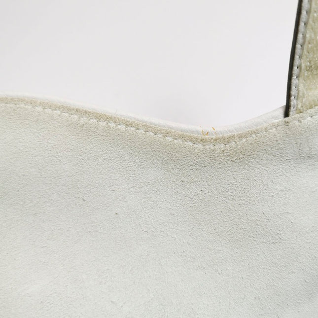 Dior Saddle Vintage Leather White with Silver Hardware
