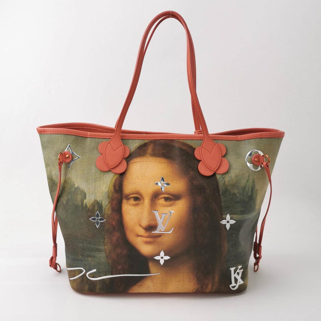 Sold Louis Vuitton x Jeff Koons Monalisa Masters Neverfull MM Tote Medium