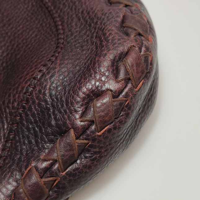 Gucci Jackie Soft Large Brown Leather Shoulder Bag With Strap