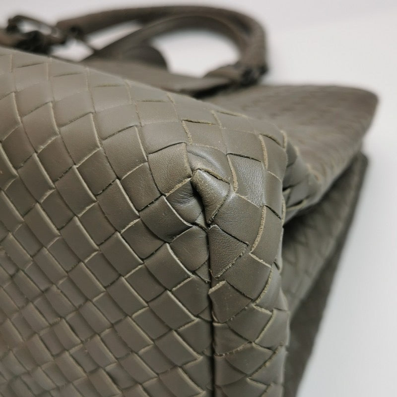 Bottega Veneta Roma Large Intrecciato Nappa Leather Grey 35cm