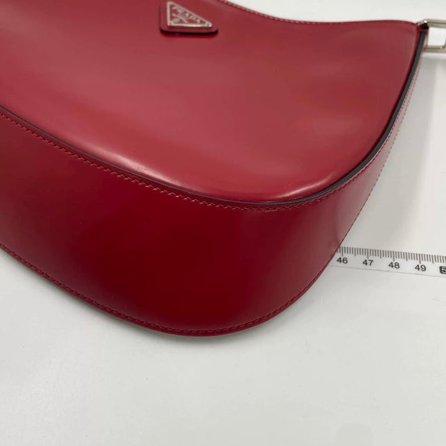 Prada Cleo Red Leather Shoulder Bag