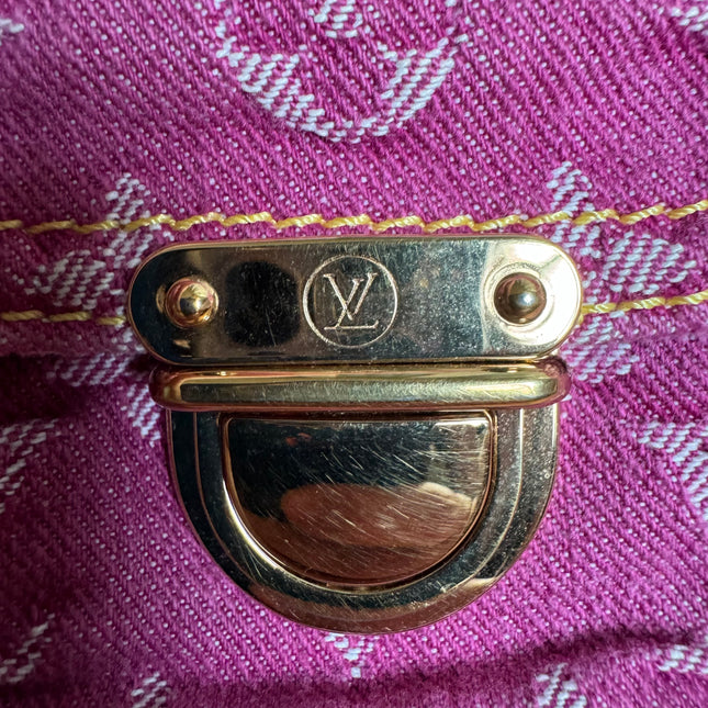 Louis Vuitton Denim Neo Speedy Boston Bag Pink