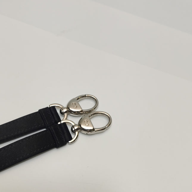 Lady Dior Mini Black Silk with Crystals Silver Hardware