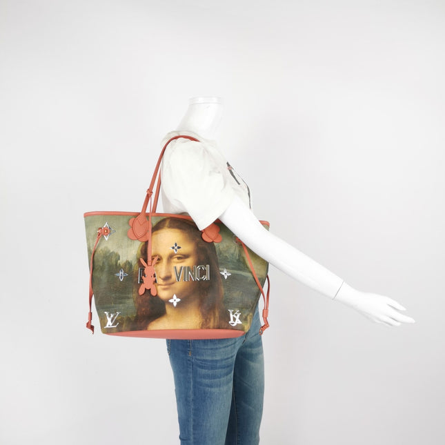 Sold Louis Vuitton x Jeff Koons Monalisa Masters Neverfull MM Tote Medium