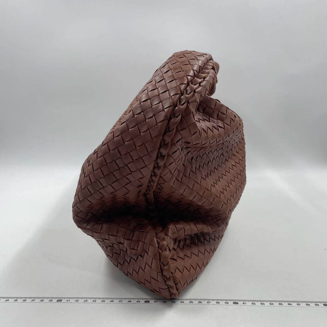 Sold Bottega Veneta Intrecciato Hobo Bag in Brown Red Nappa leather Large