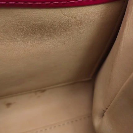 Delvaux Brilliant Mini Red Calfskin Leather Top Handle Crossbody Bag