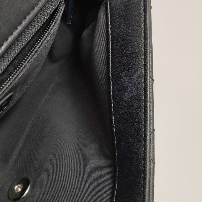 Chanel Timeless Classic Flap Lambskin Plexiglass Quilted Medium Cuba Color Flap Black with Multicolor Trim