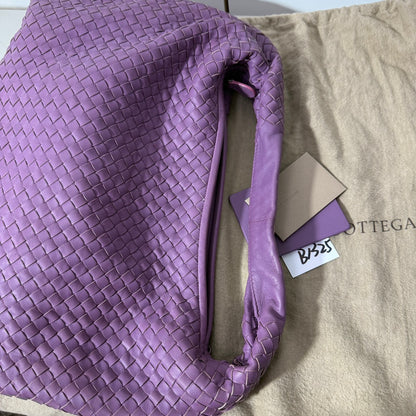 Bottega Veneta Hobo Bag Lambskin leather Lilac Lavender Purple Medium 47cm