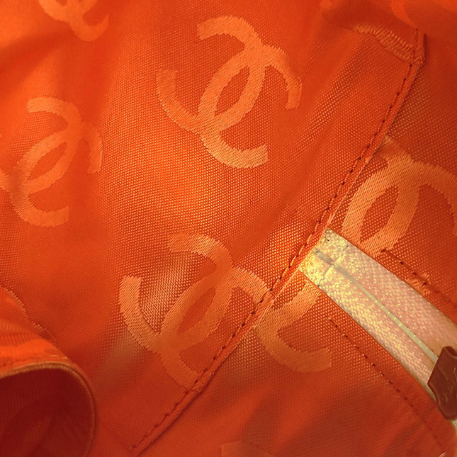 Chanel Cambon Multi-pocket Ligne Reporter Bag Large White Calfskin Leather