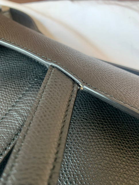 Sold Dior Saddle Black Medium Grained Leather Handbag with Gold Hardware
