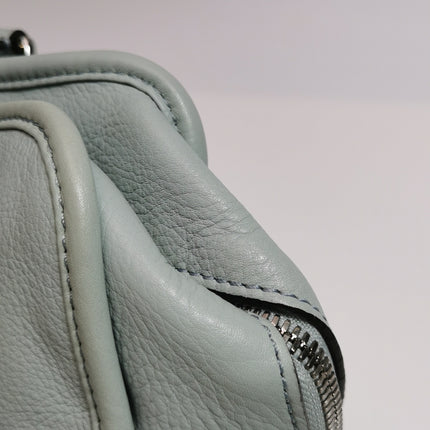 Loewe Amazona 29 Blue Leather Elephant Lock Silver-tone Hardware