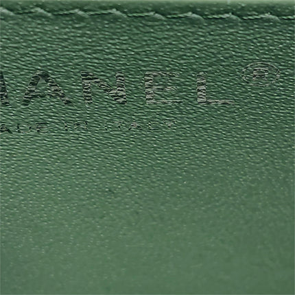 Chanel Classic Flap Rectangular Mini Green Patent Leather Silver Hardware 2016-2017