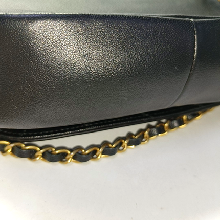 Chanel Lovely Chains Flap Bag Black Calfskin Leather Gold Hardware 2018-19