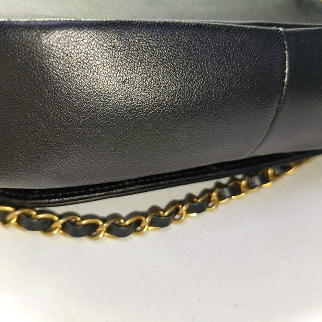 Chanel Lovely Chains Flap Bag Black Calfskin Leather Gold Hardware 2018-19