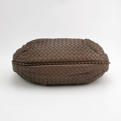 Bottega Veneta Belly Hobo Intrecciato Lambskin Leather Milk Chocolate Brown Medium 40cm