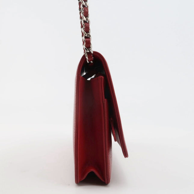 Chanel Wallet on Chain WOC Double CC Red Caviar Leather