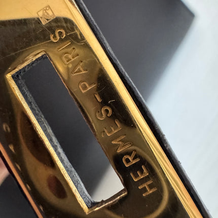Hermès Kelly 32 Sellier Black Box Leather Gold Hardware with Strap