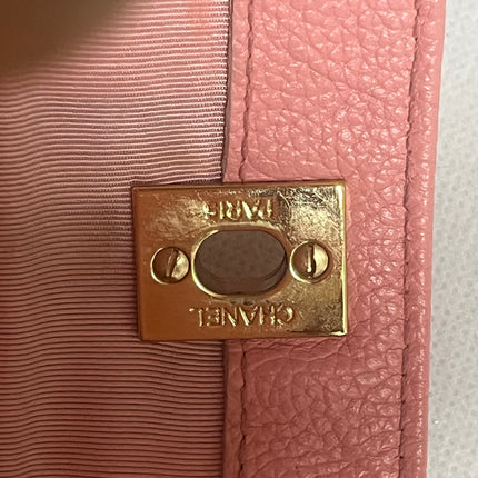 Chanel Cerf Executive Medium Pink Leather Handbag 35cm
