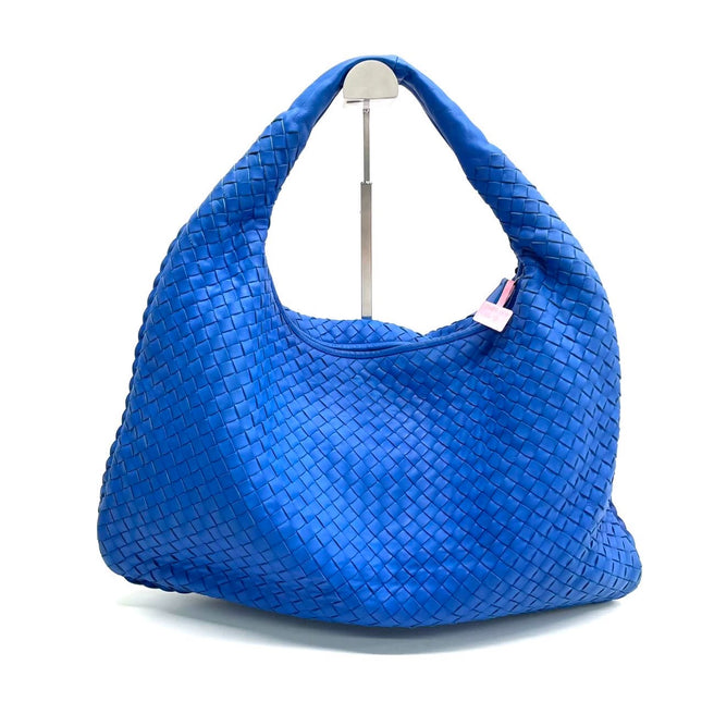 Bottega Veneta Hobo Bag Lambskin leather Royal Blue Medium 45cm
