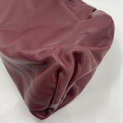 Bottega Veneta Pouch Calfskin Leather Burgundy Large