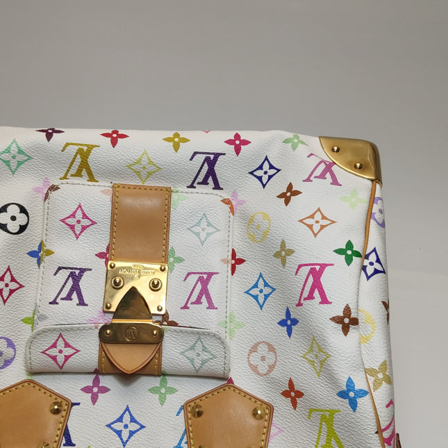 Louis Vuitton x Takashi Murakami Speedy 30 Lock White Multicolor