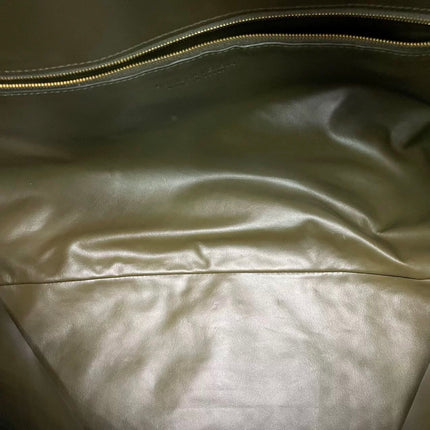 Bottega Veneta Hop Large Leather Dark Olive Green Hobo Bag