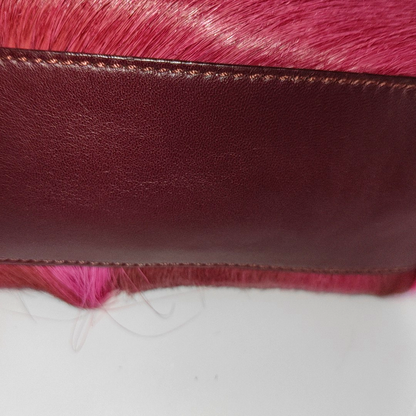 Fendi Peekaboo Mini Gazelle Fur Burgundy, Fall Winter 2014