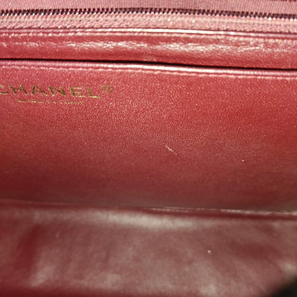 Chanel Classic Flap Maxi Black Lambskin Leather Single Flap with Gold Hardware 2009-2010