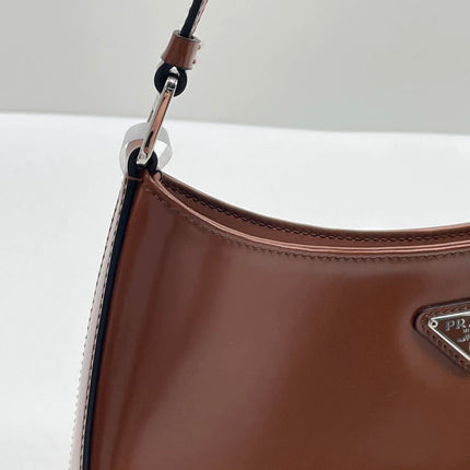 Prada Cleo Caramel Brown Leather Shoulder Bag