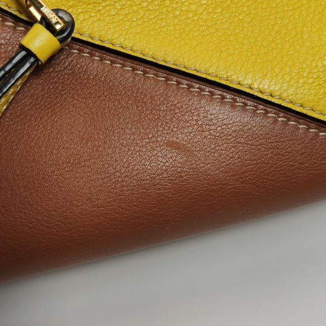 Loewe x William De Morgan Puzzle Small Embroidered Brown Yellow Multicolor