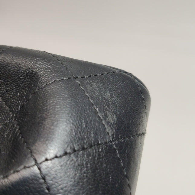 Chanel Classic Flap Mini Black Lambskin Silver Hardware