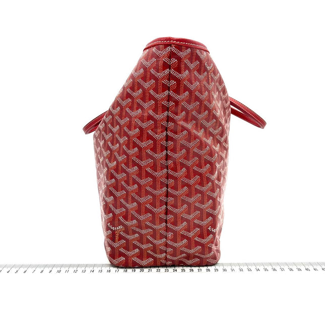 Goyard Saint Louis PM Tote Medium Red Goyardine 2017