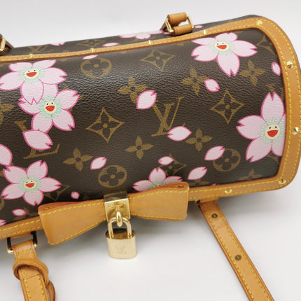 Louis Vuitton x Takashi Murakami Papillon 28 Cherry Blossom Monogram Handbag