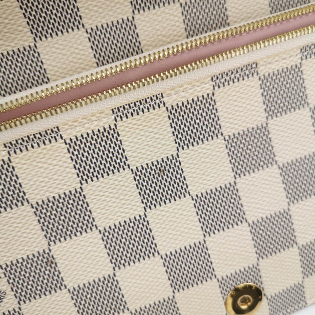 Sold Louis Vuitton Damier Azur Summer Trunks Pochette Weekend White